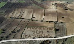 Çiftçi, Cumhuriyet’in 101. yılını böyle kutladı