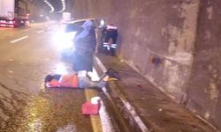 Tünelde otomobilin çarptığı 2 işçi yaralandı