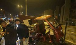Motosiklet ile otomobil çarpıştı:  1 yaralı