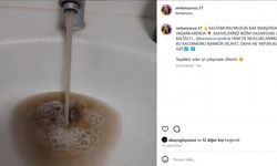 Musluklardan çamurlu su akmasına tepki