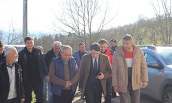 Kaymakam, yangın yerinde incelemede bulundu