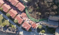 Heyelan: Apart otelin istinat duvarı çöktü, 1 yaralı