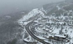 Bolu Dağı beyaz örtüyle kaplandı