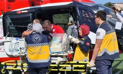Helikopter ambulans kalp rahatsızlığı olan 4 günlük bebek için havalandı