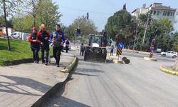 Altyapı çalışmalarında delinen doğal gaz borusu ekipleri harekete geçirdi