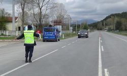 Kazaların yaşandığı güzergahta jandarmadan sıkı trafik denetimi