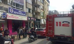 Kozmetik ürünlerinin satıldığı işyerinde çıkan yangın korkuttu