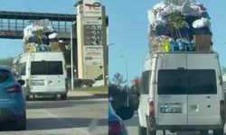 Trafikte korku dolu anlar: Tehlike göz göre göre 'ben geliyorum' diyor!