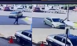 Acılık’ta korkunç kaza: Otomobil yayaya çarptı! Kaza anı kamerada