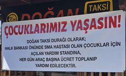 Doğan Taksi Durağı'ndan SMA hastası çocuklar için örnek davranış