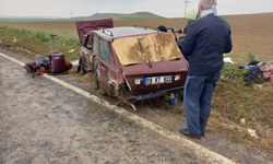 Takla atan otomobildeki 6 kişi yaralandı