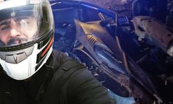 Otomobilin çarptığı motosiklet paramparça oldu: Motokurye hayatını kaybetti