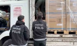 Narkotik köpeği tepki verdi, klimaların arasından binlerce madde çıktı