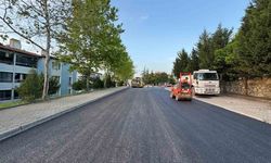 O mahallede sıcak asfalt çalışması başladı