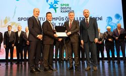 Üniversiteye ’spor dostu kampüs’ unvanı