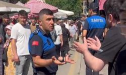 Zabıtalar ve pazarcılar arasında tartışma çıktı!