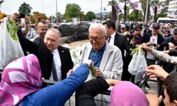 350 bin ata tohumu fidesi, halkla buluştu