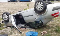 Korkunç kaza: Otomobil takla attı, şarampole yuvarlandı!