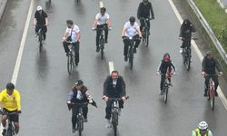 Yağmur engel olmadı: Kozlu’da pedallar durmadı