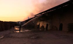 Tuğla fabrikasındaki yangın söndürüldü