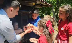 Köy okulunda hayvancılık ve tarımla eğitim