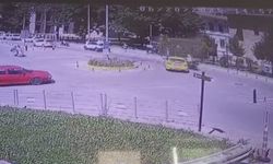 Taksi, motosikletli polise çarptı