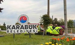 Belediye, kenti çiçeklerle renklendiriyor