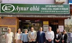 Birol İnceciköz’e manda yoğurdu ikram ettiler