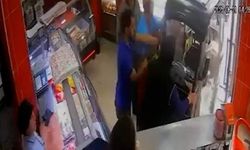 Elektrikli bisikletiyle kasap dükkanına daldı