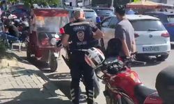 Ters yönden gelen motosiklet sürücüsüne para cezası