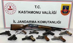10 adet silah ele geçirildi: 1 gözaltı