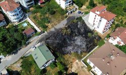 Binaların arasındaki yangın korkuttu