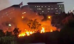 Millet Bahçesi’nde çıkan yangın söndürüldü
