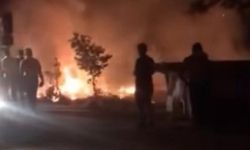 TOKİ'de yangın paniği: Mahalleli sokağa döküldü!