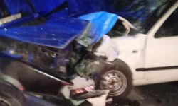 İki otomobil kafa kafaya çarpıştı: 1’i ağır, 2 yaralı