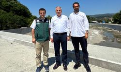 Kızlar Çayı Taşkın Kontrol Tesisi inşaatını yerinde incelediler