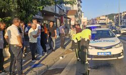 Motosiklet, yayaya çarptı: 1 yaralı