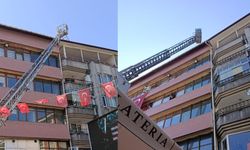 Merdiven boşluğunda yangın!