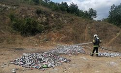 Ormana bırakılan yüzlerce sprey kutusu paniğe sebep oldu