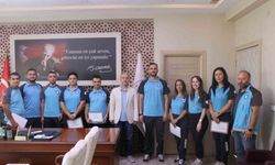 Yangında görev alan UMKE ekibine teşekkür belgesi