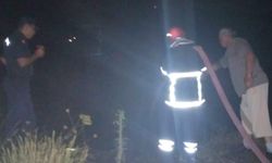 Mezarlık yakınında çıkan yangın korkuttu