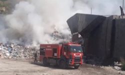 Çöp döküm tesisinde yangın!