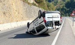 Otomobil takla attı: Yaralılar var!