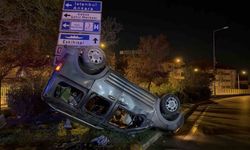Ticari araç takla attı: 6 yaralı