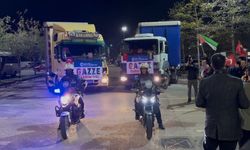 Yardım tırları Gazze’ye doğru yola çıktı