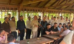 Gökçebey'de madencilerle bayramlaşma buluşması