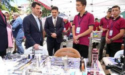 Meslek lisesi öğrencilerinin yaptığı ürünler görücüye çıktı