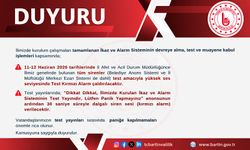 Afetler için ikaz ve alarm sistemi kuruldu
