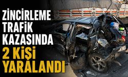Zincirleme trafik kazasında 2 kişi yaralandı