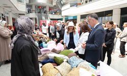 Kursiyerlerinin el emeği ürünleri sergilendi